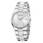 CALVIN KLEIN Mod. CONTRAST stainless steel wristwatch, 40mm case, quartz movement, Swiss-made, water resistant, gent's watch.