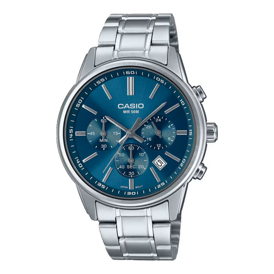 CASIO COLLECTION Mod. CHRONO DATE - BLUE Category - Watches,Gent Ready stocked Watches,Men,READY STOCKED WATCHES,Watches - Accessories,Wristwatch