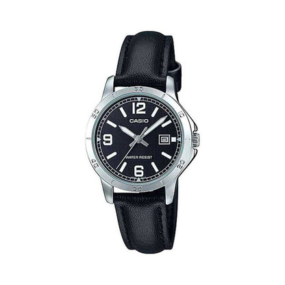 CASIO COLLECTION Mod. LADY DATE. LEATHER - BLACK Lady,Lady Ready Stocked Watches,READY STOCKED WATCHES,Watches,Watches - Accessories,Women,Wristwatch
