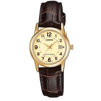 CASIO COLLECTION Mod. LADY DATE LEATHER - GOLD
