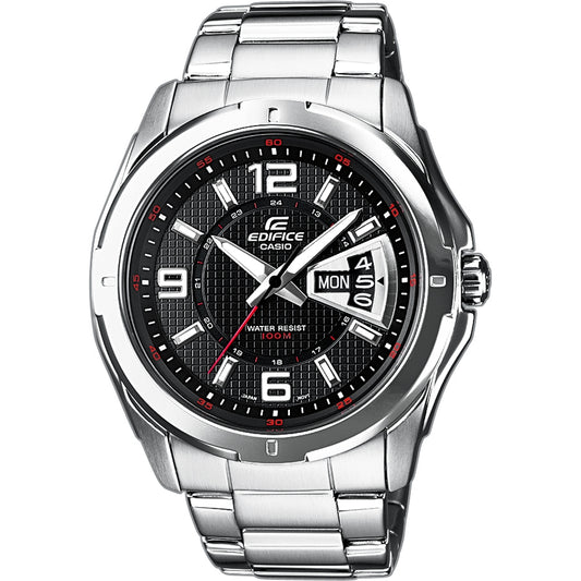 CASIO EDIFICE Mod. CLASSIC DAY DATE - BLACK Category-Watches,Gent Ready stocked Watches,Men,READY STOCKED WATCHES,Watches - Accessories,Wristwatch