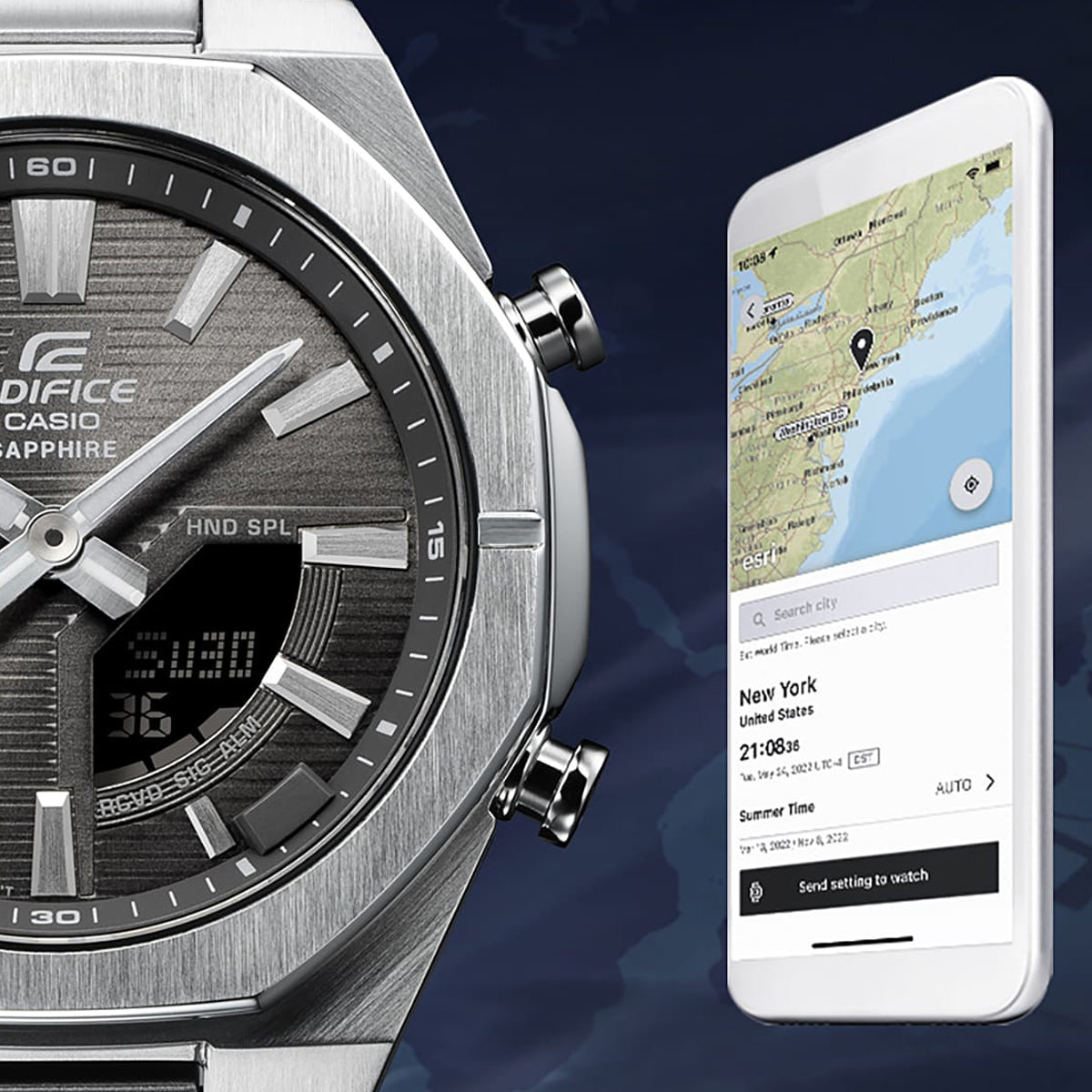 CASIO EDIFICE WATCHES Mod. ECB-S10D-8AEF WATCHES