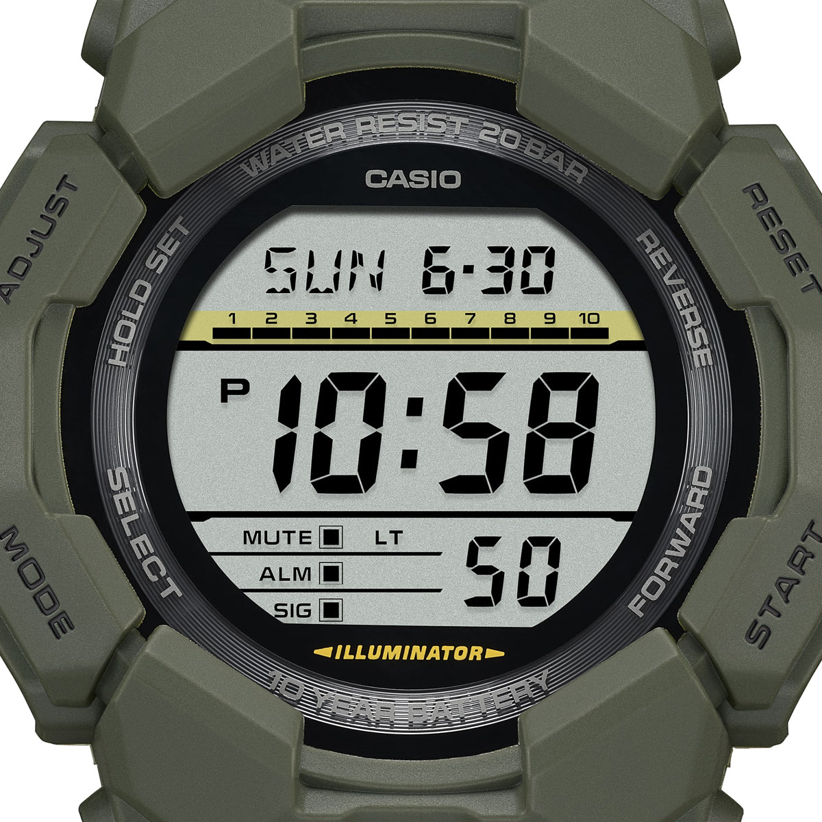 CASIO G-SCHOCK Mod. GRAND DIGIT - GREEN Category - Watches,Gent Ready stocked Watches,Men,READY STOCKED WATCHES,Wristwatch