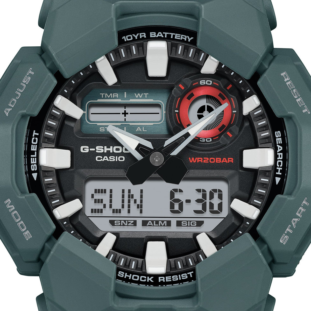 CASIO G-SHOCK Mod. NEW RUGGED BASIC Analog-Digital 10-Year Battery