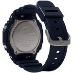 Back view of CASIO G-SHOCK Mod. OAK - ALL BLACK wristwatch, featuring carbon core guard and resin strap