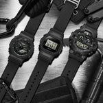 CASIO G-SHOCK Mod. THE ORIGIN - BLACK CORDURA ECO FABRIC STRAP SERIE multifunction wristwatches with resin case and Cordura strap