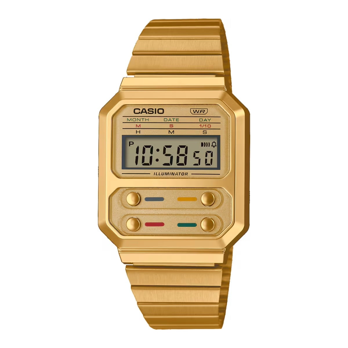 CASIO VINTAGE Mod. EDGY COLLECTION - GOLD Gent Ready stocked Watches,Lady Ready Stocked Watches,Men,READY STOCKED WATCHES,Unisex,Women,Wristwatch