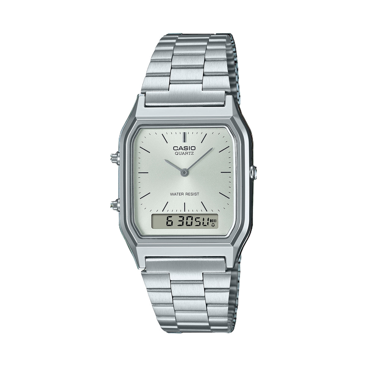 CASIO VINTAGE Mod. EDGY COLLECTION SUNRAY DIAL - SILVER