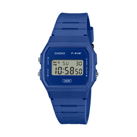 CASIO VINTAGE Mod. F-91 BIO RESIN STRAP - BLUE-0