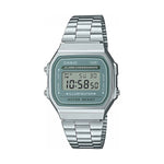 CASIO VINTAGE Mod. ICONIC - AVIO unisex wristwatch with resin case, metal strap, quartz movement, 3 ATM water resistance, multifunction dial.