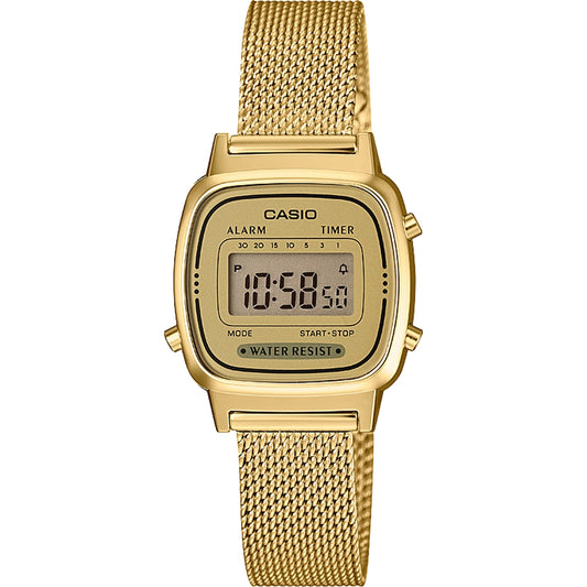 CASIO VINTAGE Mod. ICONIC MINI STEEL - GOLD MESH-0