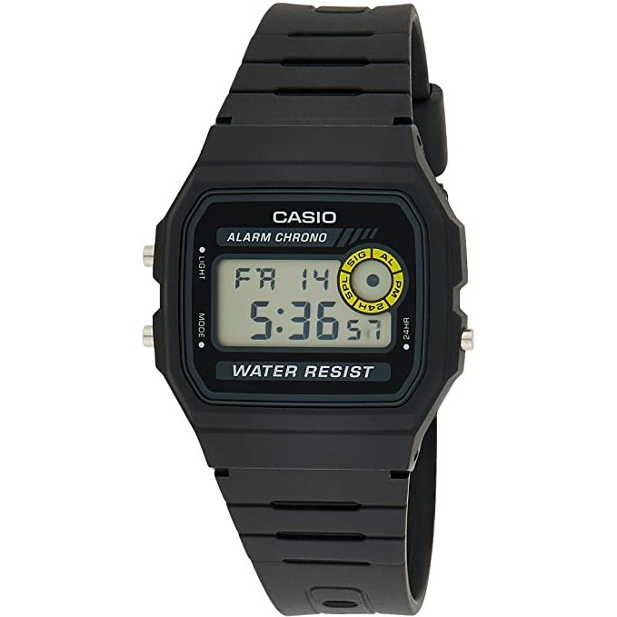 CASIO VINTAGE Mod. YOUTH - BLACK wristwatch, unisex, 3 ATM water resistance, 32 mm resin case and strap, quartz movement, multifunction.