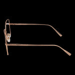 CHOPARD MOD. VCHF49M 5508FC ladies optical metal frame with official packaging box. Side view of stylish eyewear.
