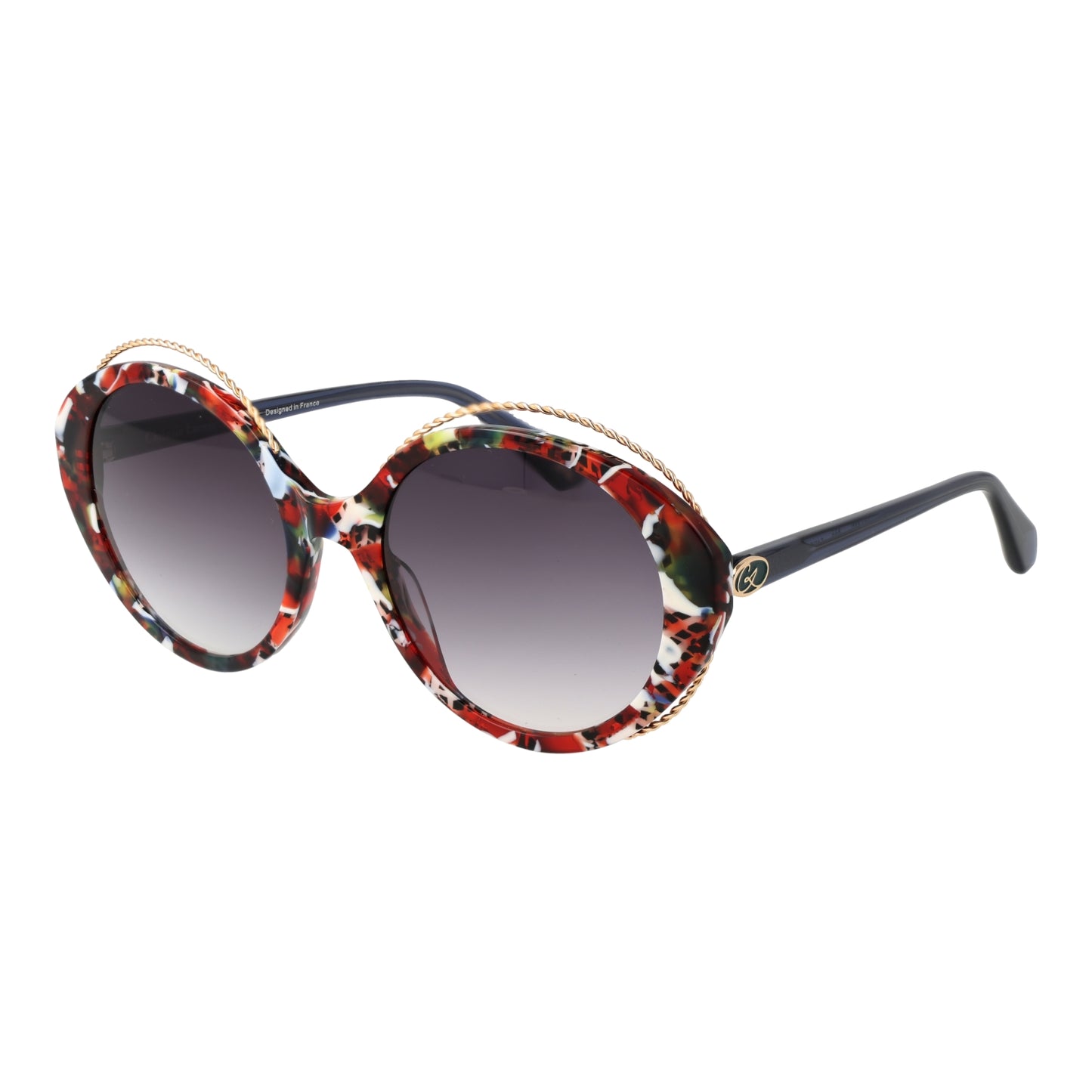 CHRISTIAN LACROIX MOD. CL5119 54227 lady sunglasses with colorful round frame and gradient lenses