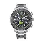 CITIZEN MOD. PROMASTER GEO TREKKER watch with stainless steel band and multifunctional black dial