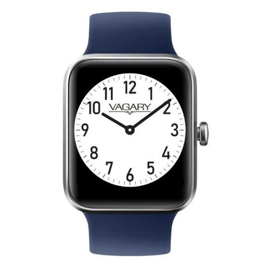 CITIZEN VAGARY MOD. X02A-005VY wristwatch with blue strap and white clock face.
