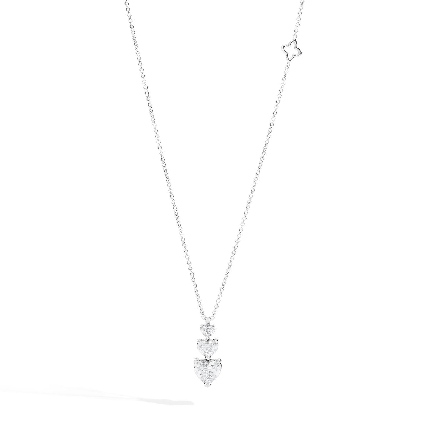 Elegant necklace from COLLANE RECARLO MOD. P67TS025_051-45 featuring a delicate design with heart and jewel accents.