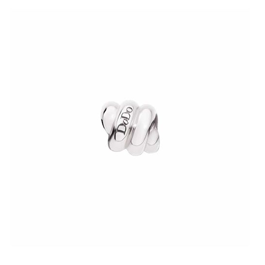Alt Tag: COMPONENTI DODO MOD. DUC0007STOPK000AG silver ring with embossed logo