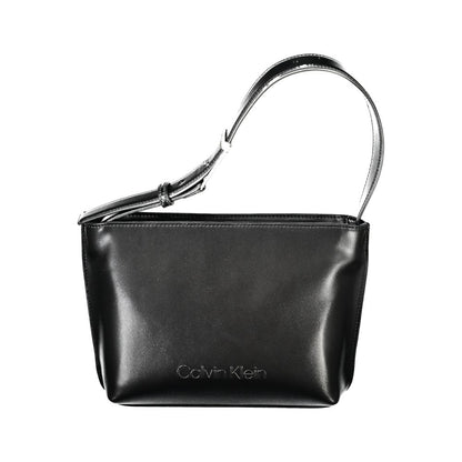 Calvin Klein Black Polyester Woman Shoulder Bag