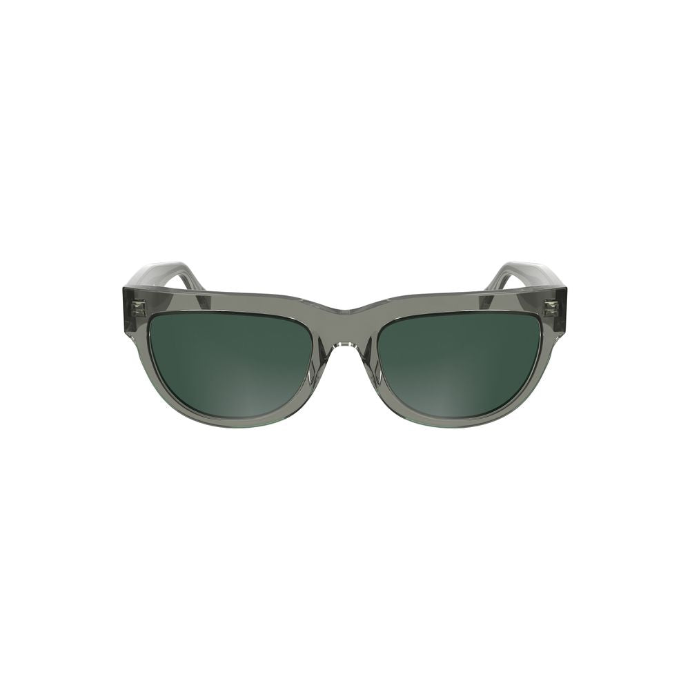 Calvin Klein Gray Acetate Women Sunglasses with chic square design and smoke lenses for a fashion-forward look.