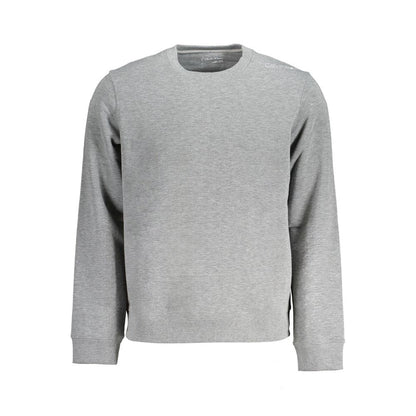 Calvin Klein Grigio Polyester Men Sweatshirt 1728,67403481248,Calvin Klein,Clothing,Gray,Men,New with tags,Sweaters - Clothing,Sweatshirts - Sweaters - Clothing,XL,XXL