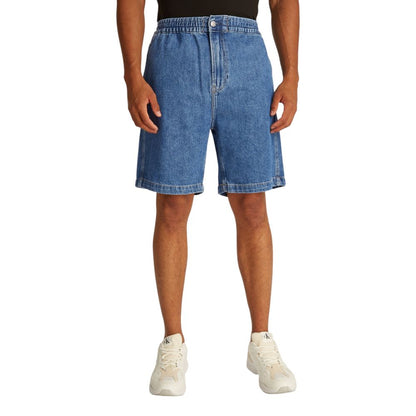 Calvin Klein Jeans Blue Cotton Bermuda Shorts