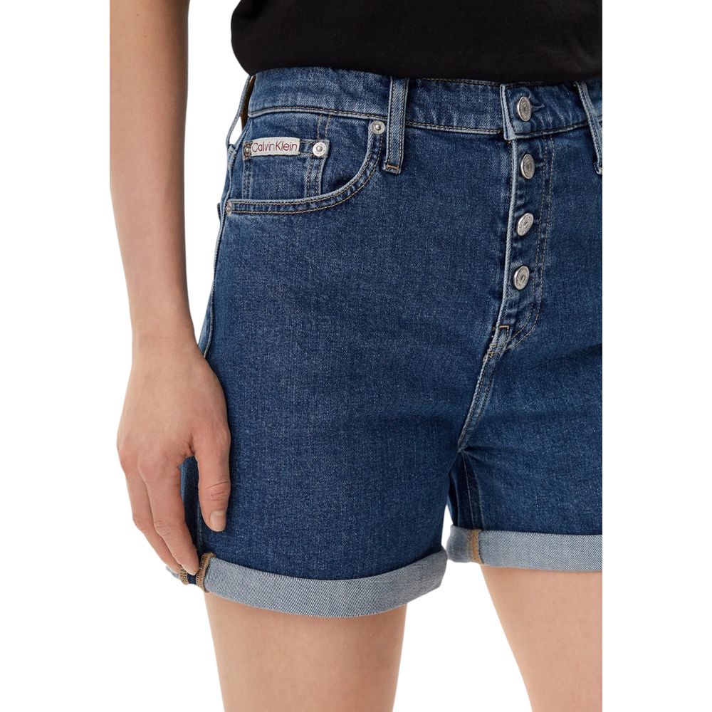 Calvin Klein Jeans Blue Cotton Shorts