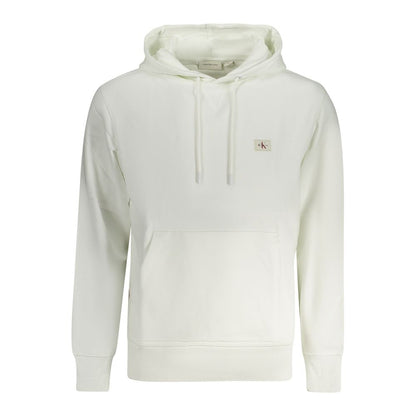 Calvin Klein White Cotton Men's Hooded Sweatshirt
