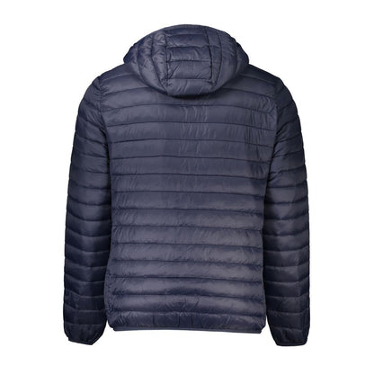 Cavalli Class Blue Polyamide Shell Jacket