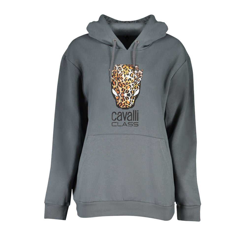 Cavalli Class Grigio Polyester Woman Sweatshirt 1728,67403481248,Cavalli Class,Clothing,Gray,L,New with tags,Sweaters - Clothing,Sweatshirts - Sweaters - Clothing,Women,XL