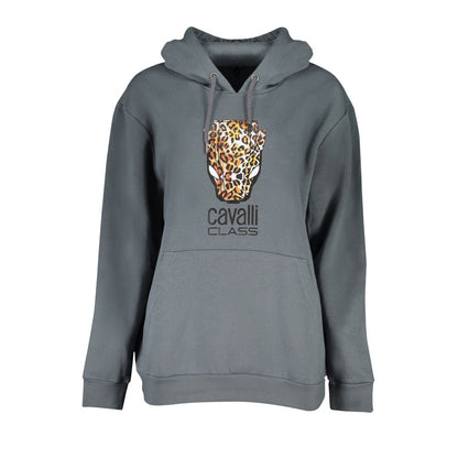 Cavalli Class Grigio Polyester Woman Sweatshirt 1728,67403481248,Cavalli Class,Clothing,Gray,L,New with tags,Sweaters - Clothing,Sweatshirts - Sweaters - Clothing,Women,XL
