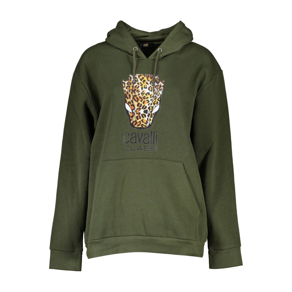 Cavalli Class Verde Polyester Women Sweatshirt 1728,67403481248,Cavalli Class,Clothing,Green,L,New with tags,Sweaters - Clothing,Sweatshirts - Sweaters - Clothing,Women,XL