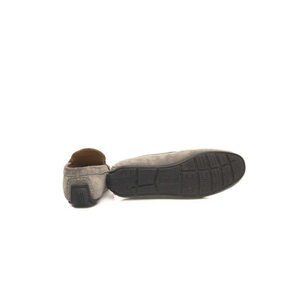 Bottom view of Cerruti 1881 Gray Cowhide Men's Loafer showing rubber sole texture.