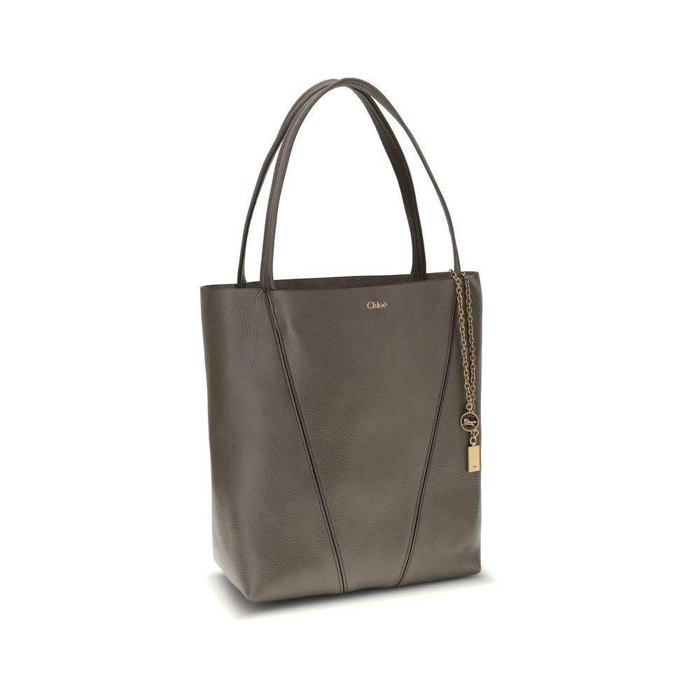 Chloé Gray Calf Leather Bos Taurus Shoulder Bag