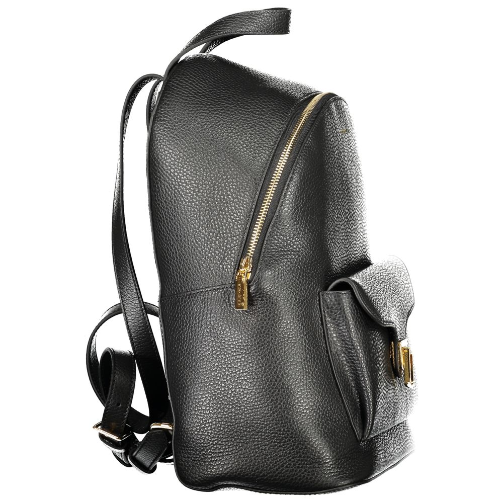Front view with bag zipped and handles upright.