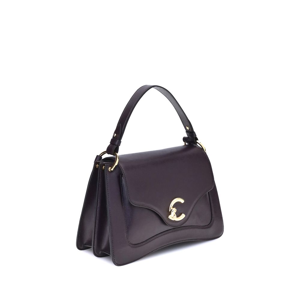 Coccinelle Purple Calf Leather Bos Taurus Handbag