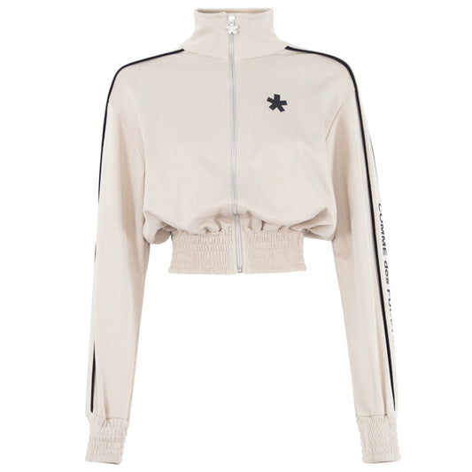 Comme Des Fuckdown Beige Cotton Women Sweater