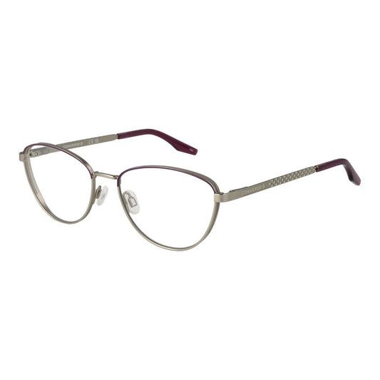 Converse Purple Metal Glasses (Frames) for women, cat-eye full-rim style, with 52-16-140 dimensions and spring hinge.