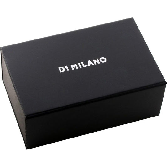 Official box for D1 MILANO Mod. SUPER SLIM wristwatch, elegant black packaging, suitable for ladies. Ideal gift option.