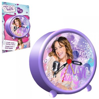 DISNEY - VIOLETTA - SVEGLIA ANALOG quartz analog alarm clock for babies with plastic case in official packaging