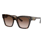 DOLCE & GABBANA MOD. PRINT FAMILY DG 4384 stylish acetate sunglasses for ladies with tortoiseshell design and DG logo.