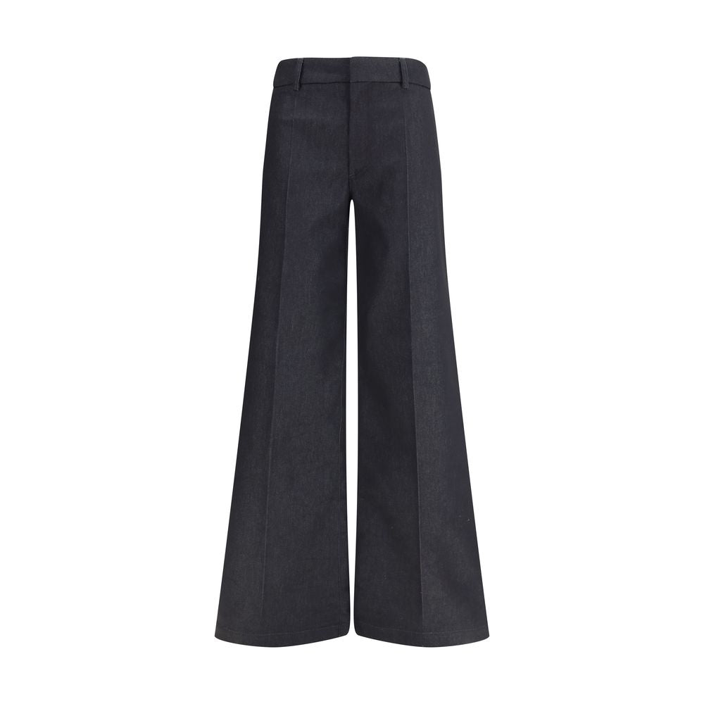 Darkpark Black Polyester Flared Pants 1728,26,27,72470364320,Black,Clothing,Darkpark,Flared Pants - Pants - Clothing,New with tags,Pants - Clothing,Women
