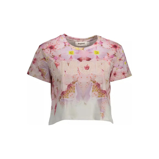 Desigual Pink Cotton Tops & T-Shirt 1728,67465543840,Clothing,Desigual,M,New with tags,Pink,T-Shirts - Clothing,T-Shirts - T-Shirts - Clothing,Tops & T-Shirts - Women - Clothing,Women,Women - Clothing