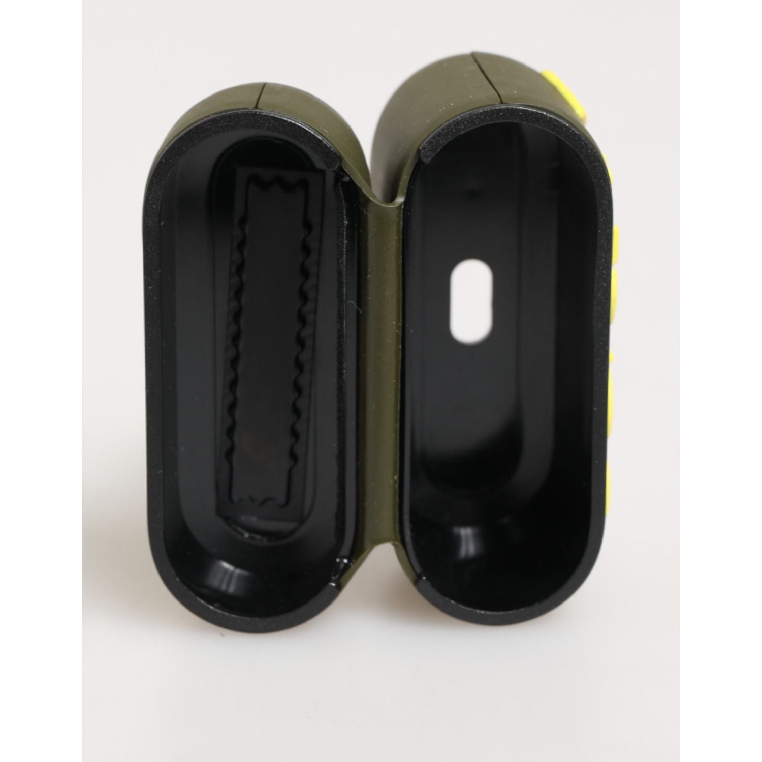 Dolce & Gabbana Army Green Rubber Logo Embossed Accessory  Airpods Case