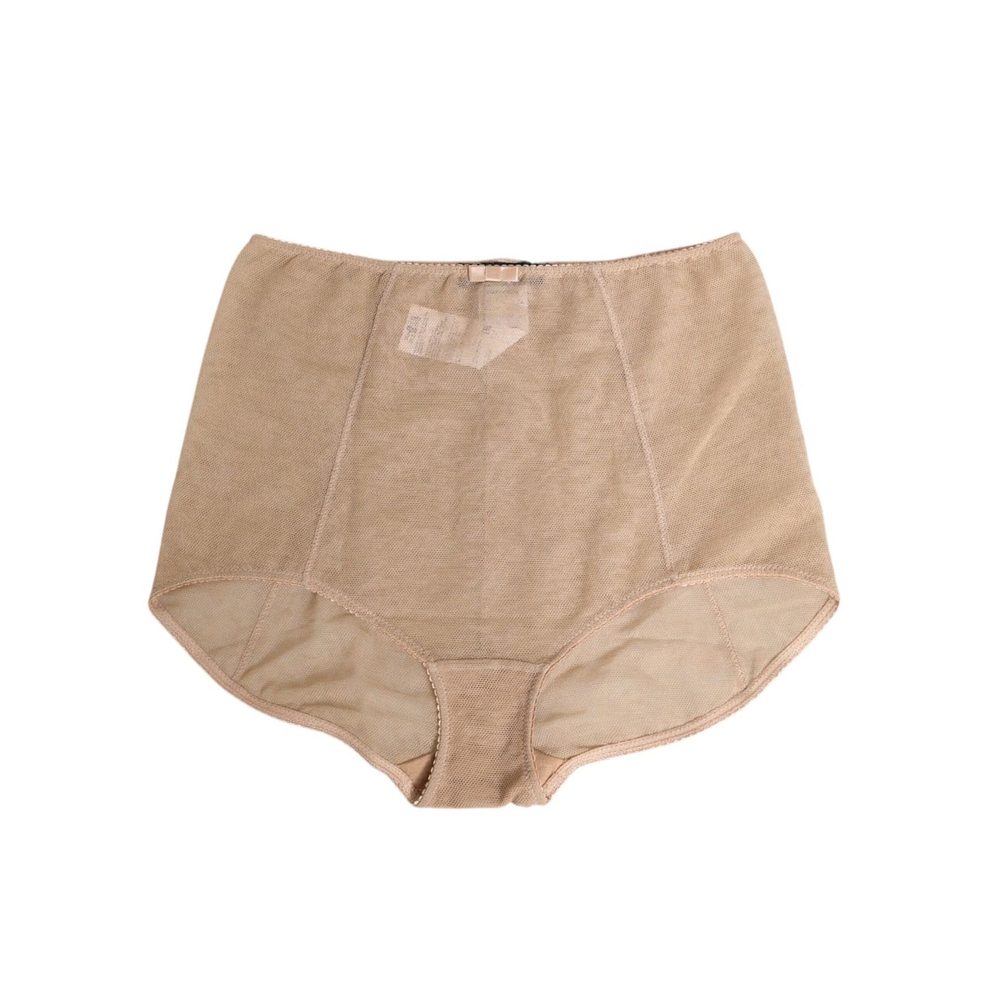 Dolce & Gabbana Beige Shaping Control Panty Underwear with high waist and control-top style for comfort and support.