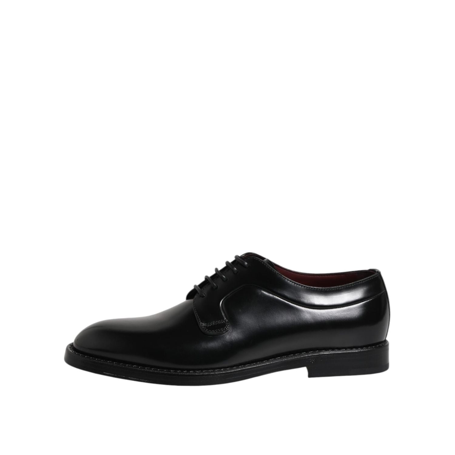 Dolce & Gabbana Black Calf Leather Lace Up Dress Shoes