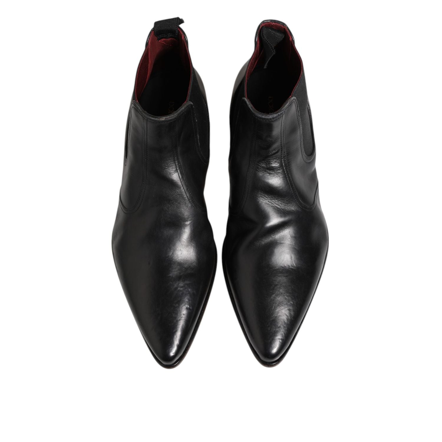 Dolce & Gabbana Black Chelsea Slip On Men Ankle Boots Shoes