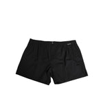 Dolce & Gabbana Black Cotton Elastic Waistband Button Swimwear, featuring a comfortable fit and refined Italian craftsmanship.