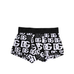 Dolce & Gabbana Black Cotton Logo Regular Men Boxer Underwear