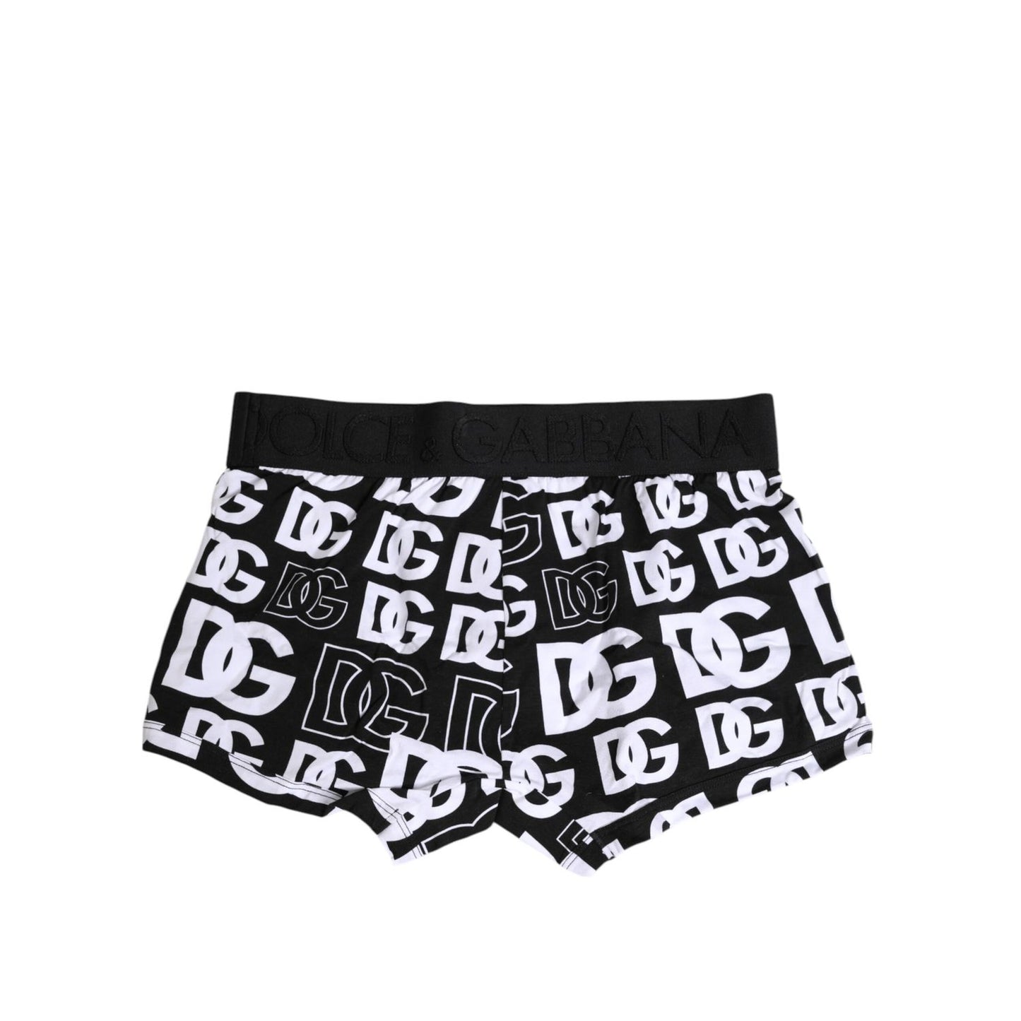 Dolce & Gabbana Black Cotton Logo Regular Men Boxer Underwear